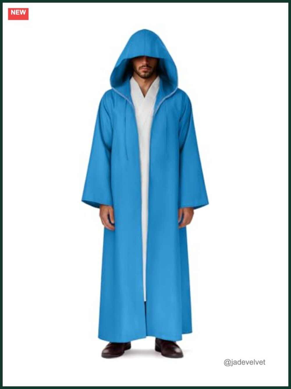 Medieval Wizard Knight Vampire Hooded Cape Cloak for Adults Halloween Costume